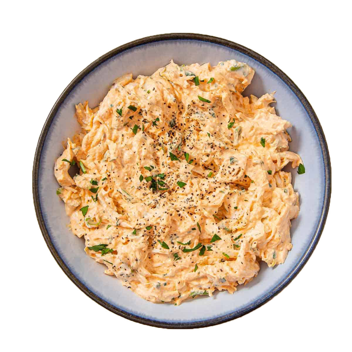 Cheesy buffalo chicken dip in a slow cooker